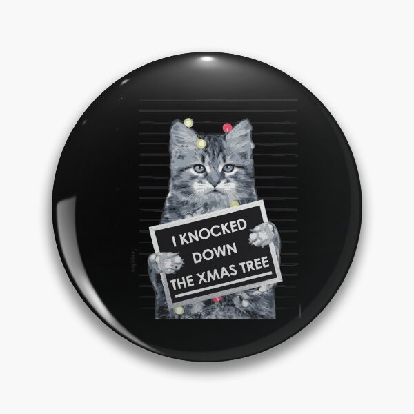 Item preview, I Knocked Down The Xmas Tree Funny Christmas Kitty Cat Lover designed and sold by heaneyrowe.