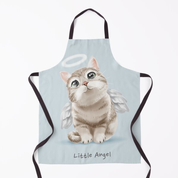 Item preview, Little Angel Slogan with Cute Angel Cat Illustration designed and sold by Peekonet.