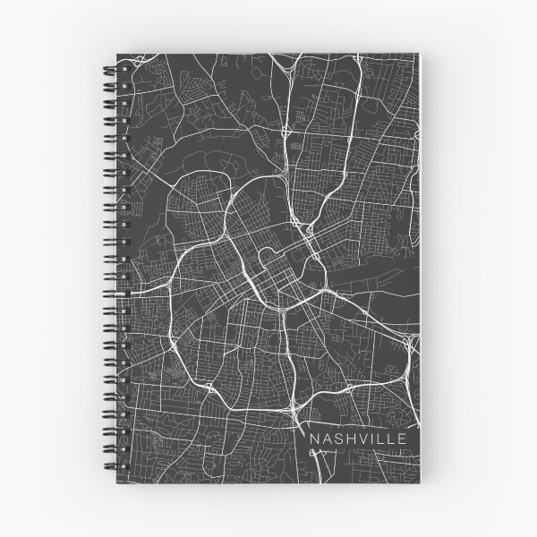 Item preview, Nashville Map, USA - Gray designed and sold by MainStreetMaps.