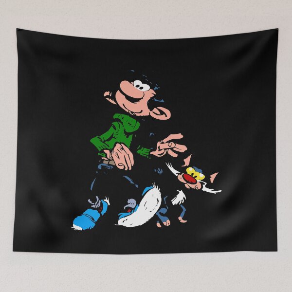 Item preview, Gaston Lagaffe Movie Cartoon Color Big Ben walking with cat designed and sold by GastonMovieHoi.