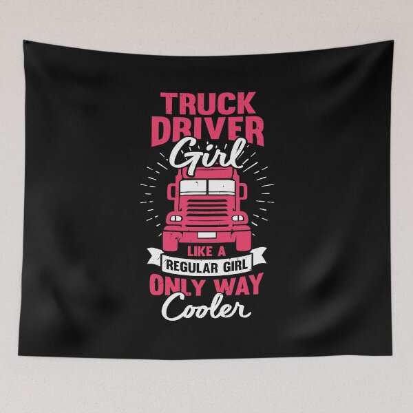 Item preview, Female Trucker Truck Driver Girl Gift designed and sold by Marcid95.
