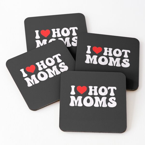 Item preview, I Heart Hot Moms I Love Hot Moms For Dad Fathers T-Shirt designed and sold by Rome-Manci.