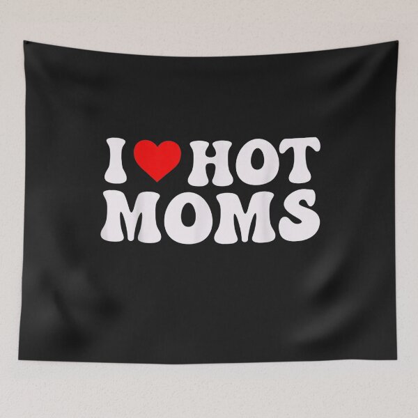 Item preview, I Heart Hot Moms I Love Hot Moms For Dad Fathers T-Shirt designed and sold by Rome-Manci.