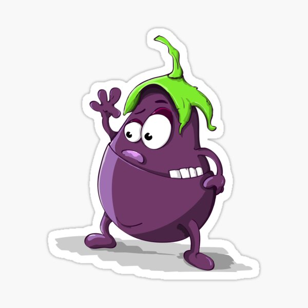 Brinjal Stickers for Sale | Redbubble