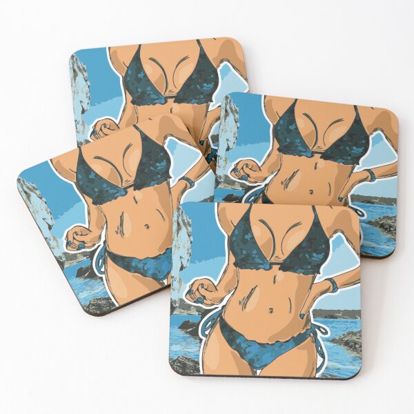 Item preview, Cartoon Beach Girl in Bikiny designed and sold by Funkey.