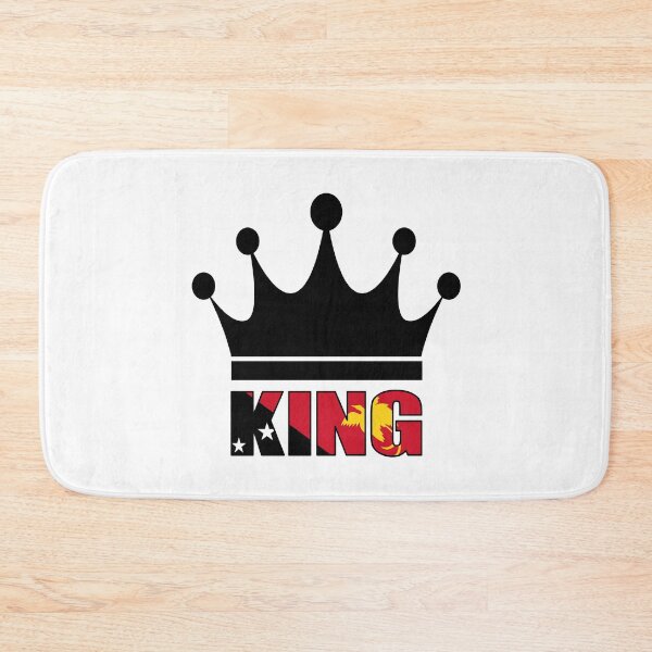 Item preview, King of Papua New Guinea with Flag designed and sold by PNG-pikinini.