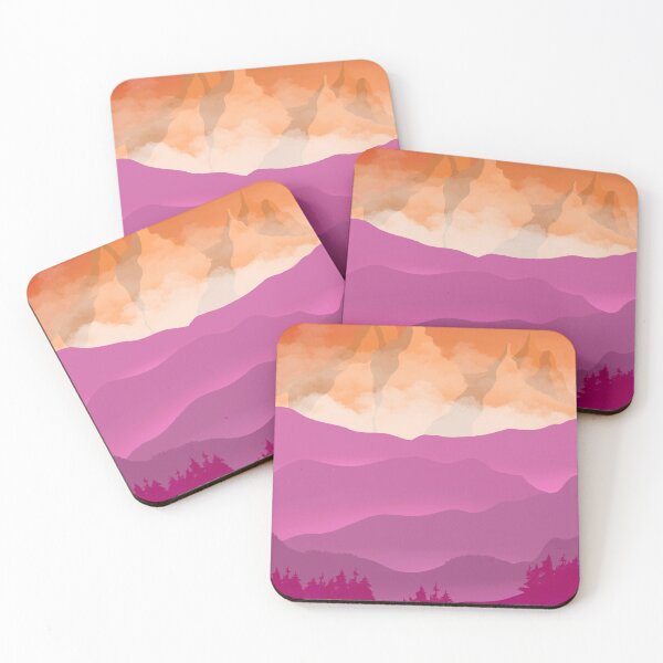 Item preview, Pink Mountain Sunset designed and sold by art-amIright.