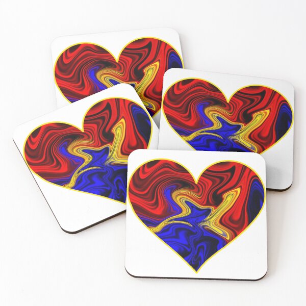 Item preview, Polyamorous Abstract Pride Flag Heart designed and sold by Zeons-Art.