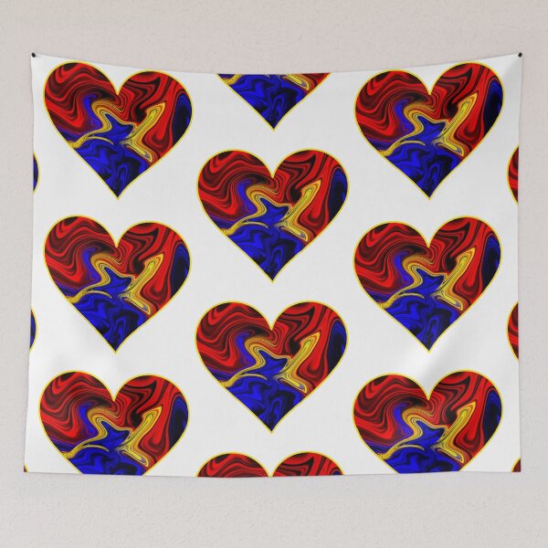 Item preview, Polyamorous Abstract Pride Flag Heart designed and sold by Zeons-Art.