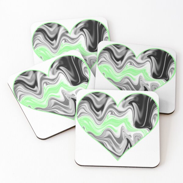 Item preview, Agender Abstract Pride Flag Heart designed and sold by Zeons-Art.