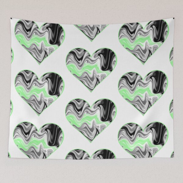 Item preview, Agender Abstract Pride Flag Heart designed and sold by Zeons-Art.