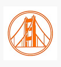 Golden Gate Golden State Photographic Print