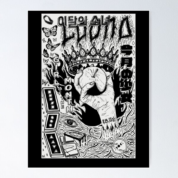 Item preview, LOONA Black and White designed and sold by CHRISTADENT.