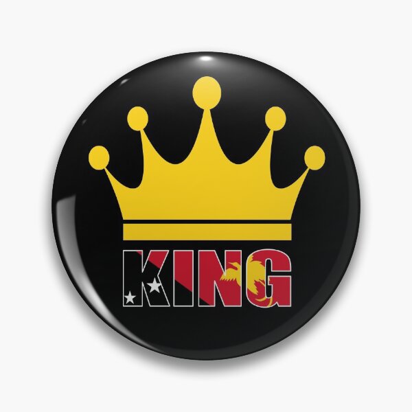 Item preview, King of Papua New Guinea with Flag designed and sold by PNG-pikinini.