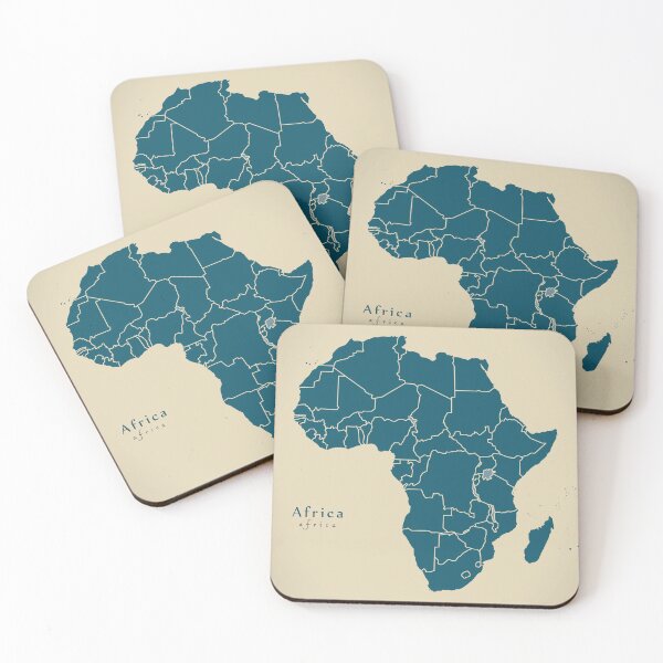Item preview, Modern Map - African continent map with country borders designed and sold by Ingo Menhard.