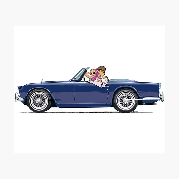 Item preview, Royal Blue coloured TR4 with optional wire wheels designed and sold by Bigs66.