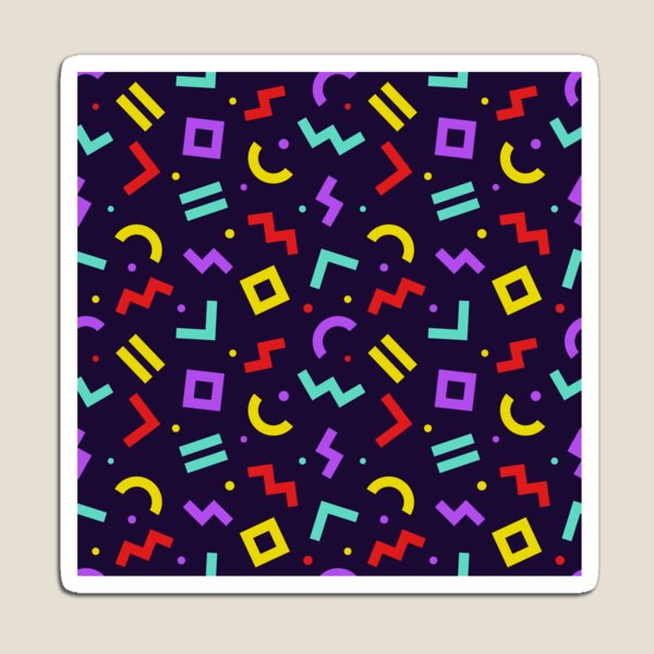 Item preview, Memphis Style Seamless Pattern Colorful Geometric Chaotically Oriented Shapes Background Abstract Cover Design designed and sold by Peekonet.