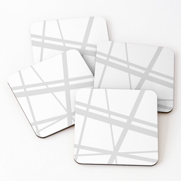 Item preview, Grey and White Geometric Lines designed and sold by DHSTN.