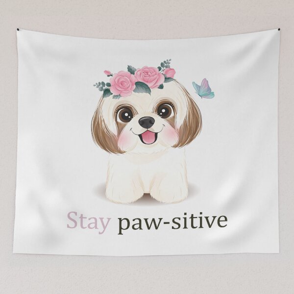 Item preview, Stay Pawsitive Dog designed and sold by elcapitano12.