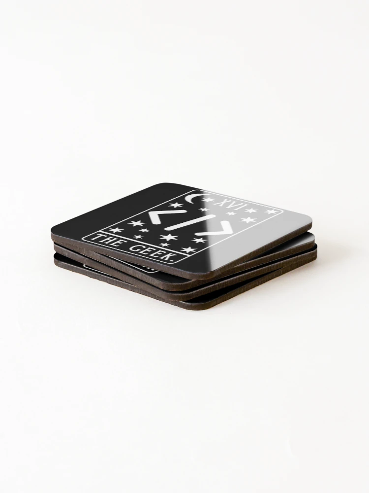 Thumbnail 4 of 5, Coasters (Set of 4), Programmer Tarot Card - Coding Geek Developer Code Python Funny Nerd designed and sold by isstgeschichte.