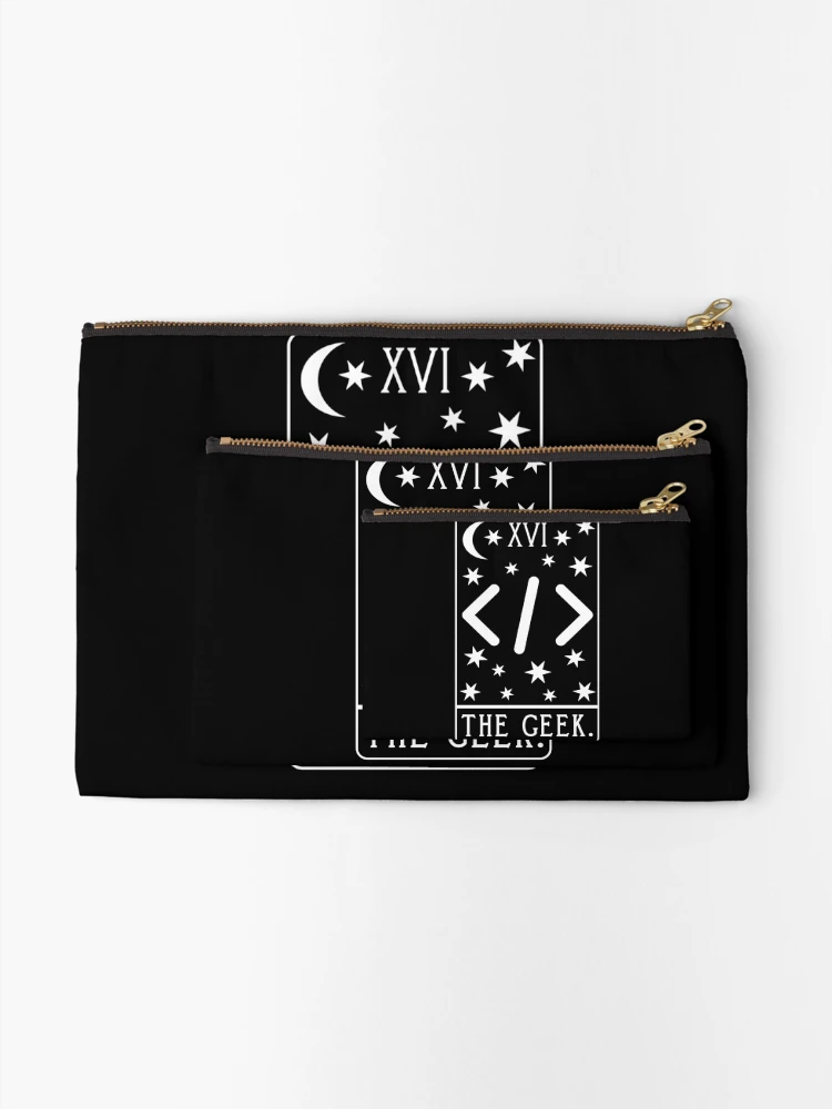 Thumbnail 2 of 4, Zipper Pouch, Programmer Tarot Card - Coding Geek Developer Code Python Funny Nerd designed and sold by isstgeschichte.
