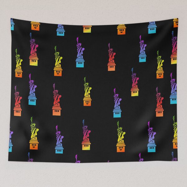 Item preview, STATUE OF LIBERTY AND NEW YORK IN GRADIENT SHADES - Addicted to NEW YORK designed and sold by samArtline.