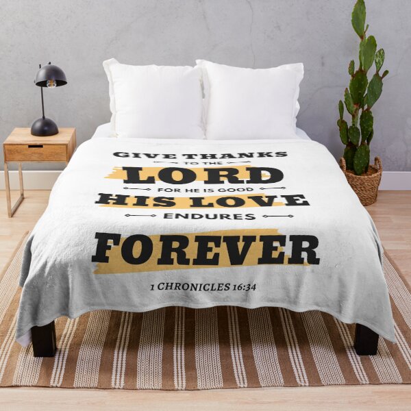Item preview, Bible Verse 1 Chronicles 16:34 designed and sold by Trendy Merch 90.