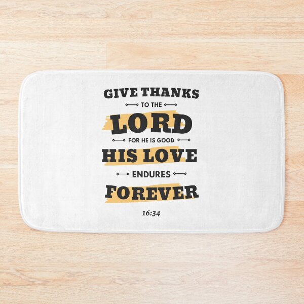 Item preview, Bible Verse 1 Chronicles 16:34 designed and sold by Trendy Merch 90.