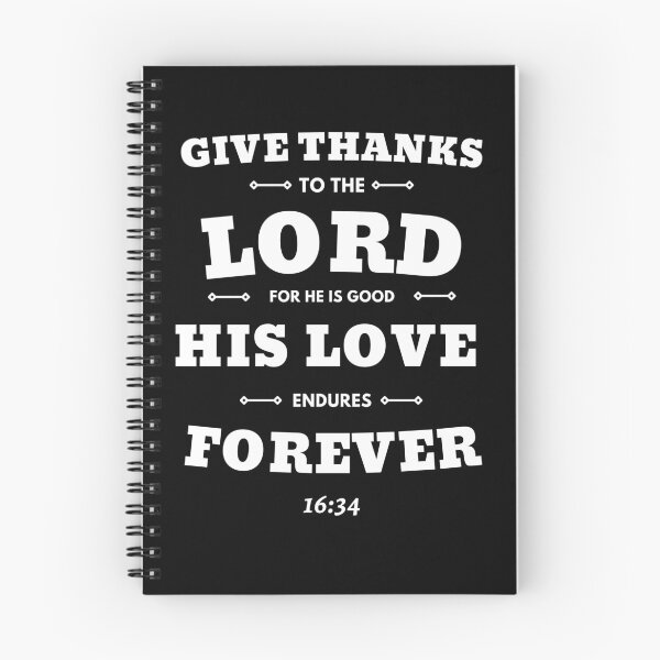 Item preview, Bible Verse 1 Chronicles 16:34 designed and sold by Trendy Merch 90.
