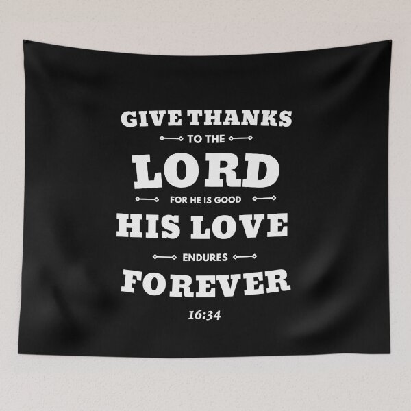 Item preview, Bible Verse 1 Chronicles 16:34 designed and sold by Trendy Merch 90.