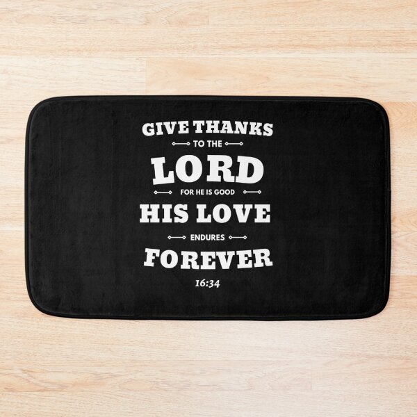 Item preview, Bible Verse 1 Chronicles 16:34 designed and sold by Trendy Merch 90.