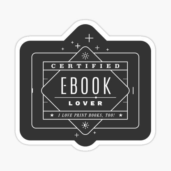 Certified Ebook Lover Sticker