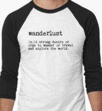 Fernweh Baseballshirt für Männer