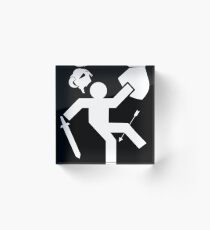 Arrow To The Knee Skyrim Acrylic Block