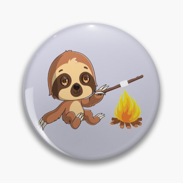 Item preview, Sloth Campfire  designed and sold by VintageroqVinyl.