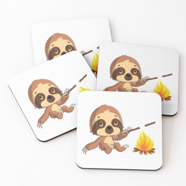 Item preview, Sloth Campfire  designed and sold by VintageroqVinyl.
