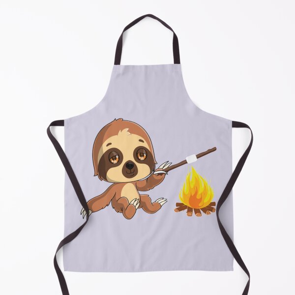 Item preview, Sloth Campfire designed and sold by VintageroqVinyl.