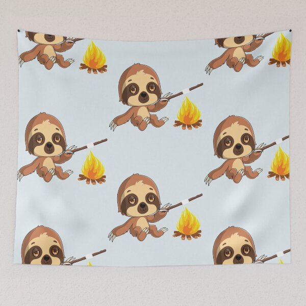 Item preview, Sloth Campfire  designed and sold by VintageroqVinyl.