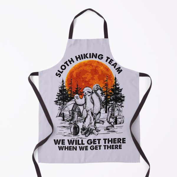 Item preview, Sloth Hiking Team We Will Get There designed and sold by VintageroqVinyl.