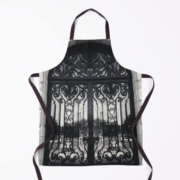 Item preview, Black and White Ornamental Baroque Architecture Gate Pattern in Amsterdam, Netherlands designed and sold by LaceySkies.