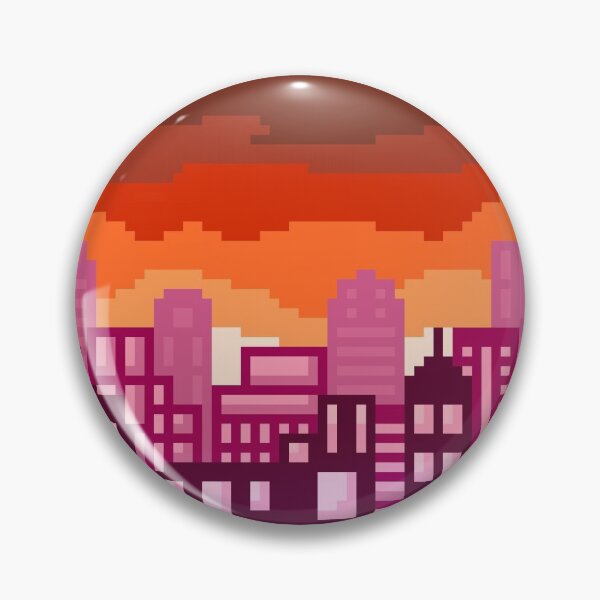 Item preview, Lesbian Cityscape Pixel Art designed and sold by seraphh.