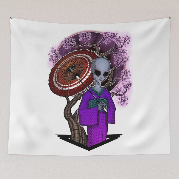 Item preview, The alien Geisha - Color version designed and sold by ToleStyle.