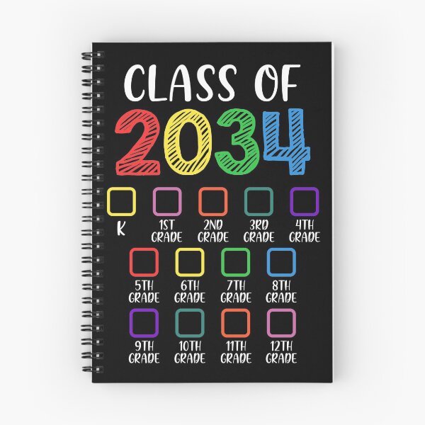 Item preview, Class Of 2034 Checklist Grow With Me Kindergarten Graduation designed and sold by TimothyCoxShop.