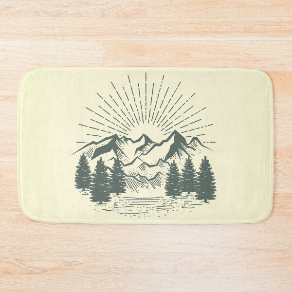 Item preview, Mountain Forest Illustration designed and sold by Peekonet.