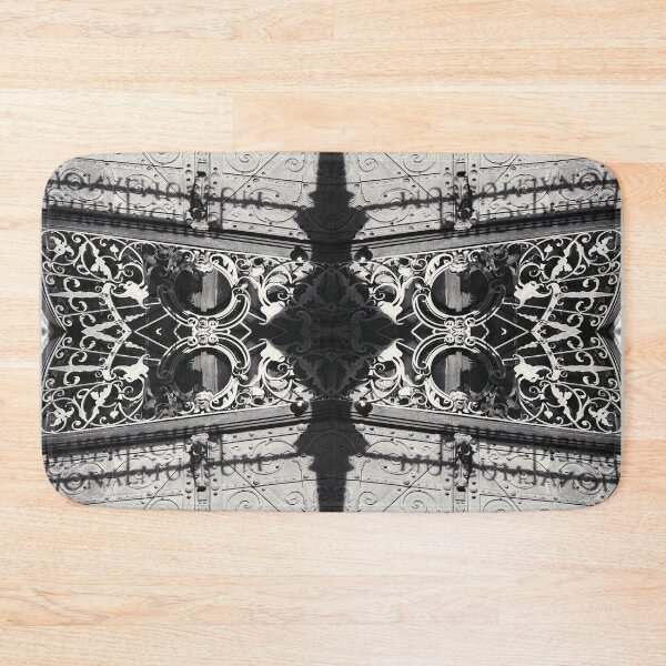 Item preview, Black and White Ornamental Baroque Architecture Gate Pattern in Munich, Germany designed and sold by LaceySkies.