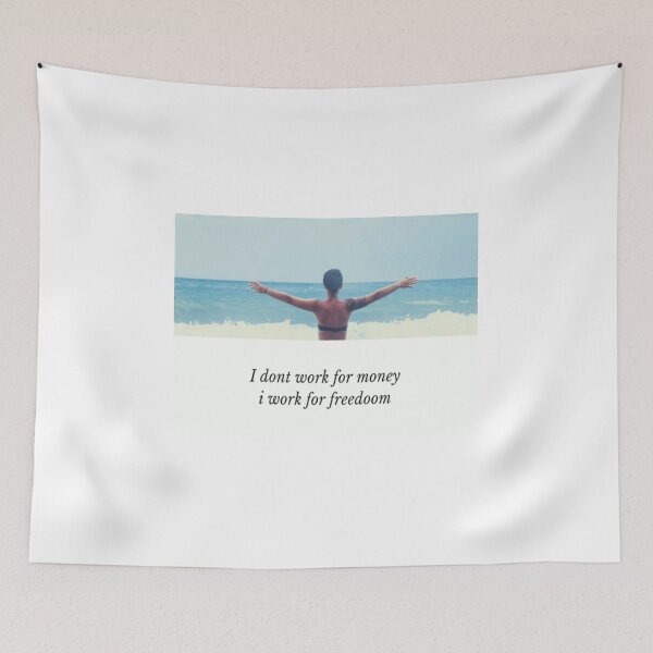 Item preview, I dont work for money i work for freedoom! designed and sold by Anzakaizen.