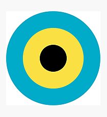Roundel of Royal Bahamas Air Defense Force - Air Wing Photographic Print