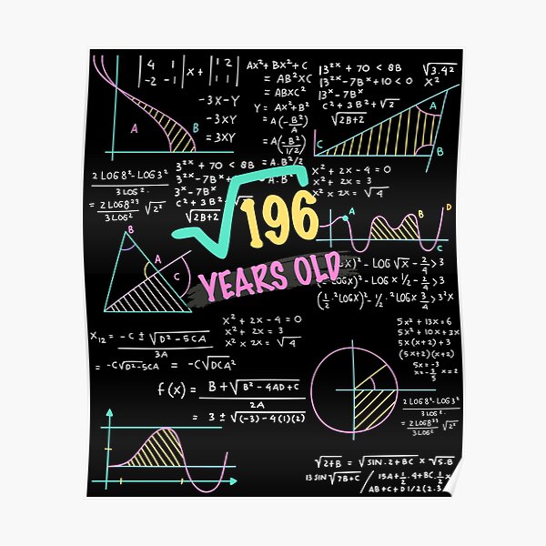 Poster Racine Carree De 256 16e Anniversaire Ado Garcon Fille 16 Ans Par Isamdiyab Redbubble