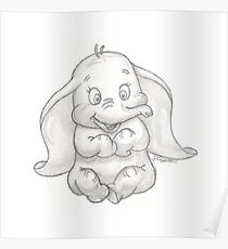 Dumbo the adorable elephant Poster