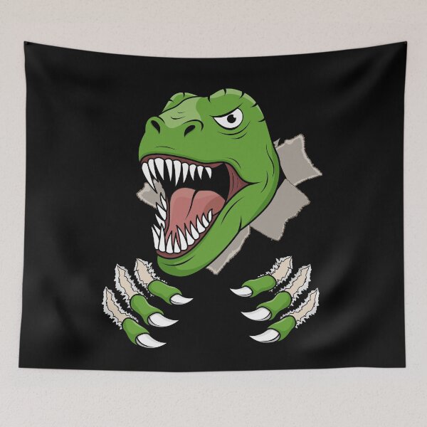 Item preview, Cool Dinosaur T-Rex Head Ripping Claws Dangerous Dino designed and sold by samshirts.